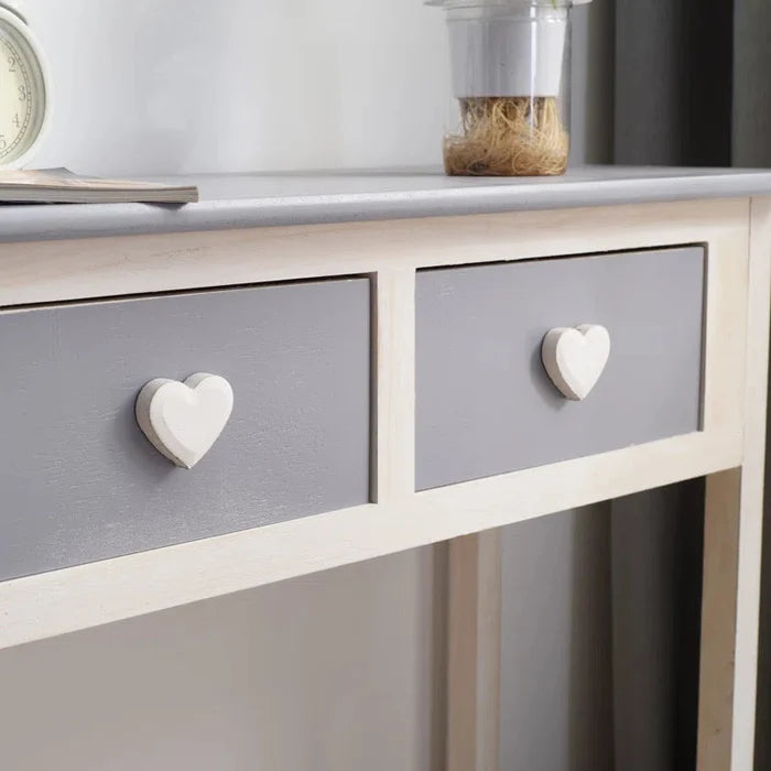 Amalia Solid Wood Console Table ouch cart