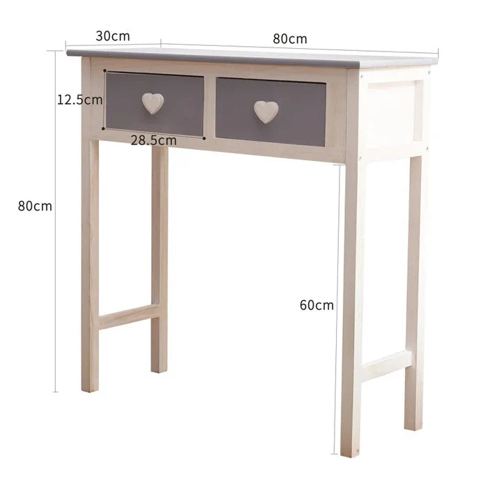 Amalia Solid Wood Console Table ouch cart