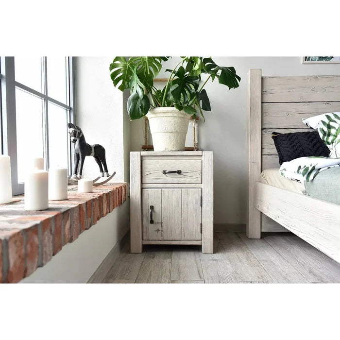 Amber  1 Drawer Bedside Table Ouch Cart