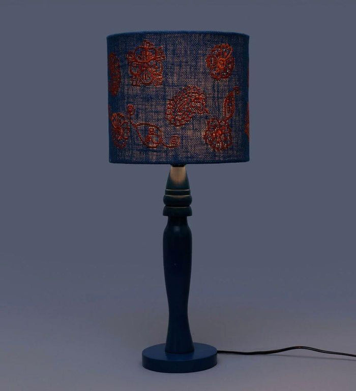 Ambi Motif on Jute Lamp - Ouch Cart