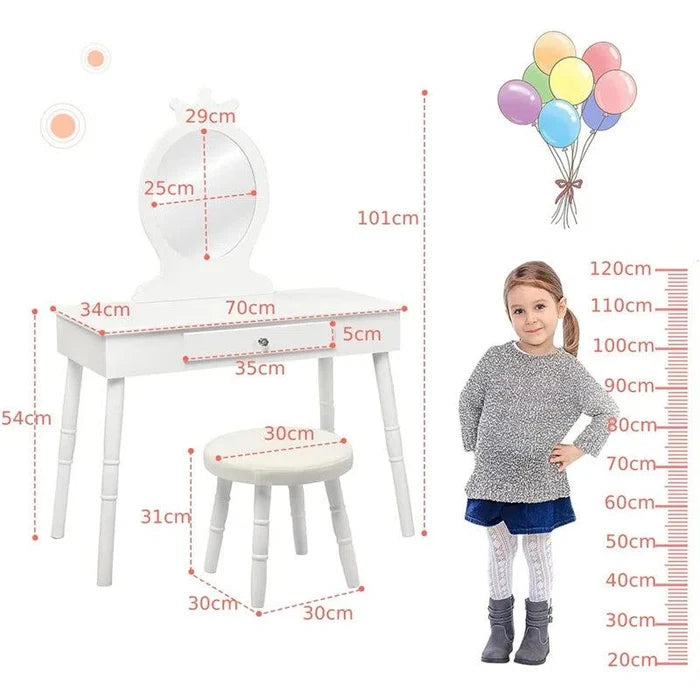 Ananya Dressing Table with Mirror - Ouch Cart