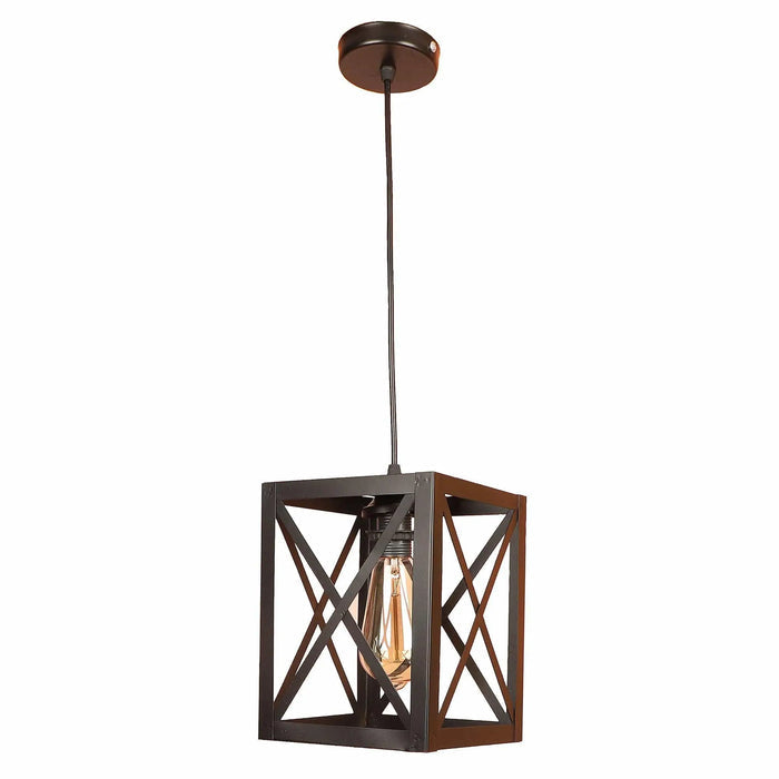 Antique Black Iron Cluster Hanging Lights - Ouch Cart