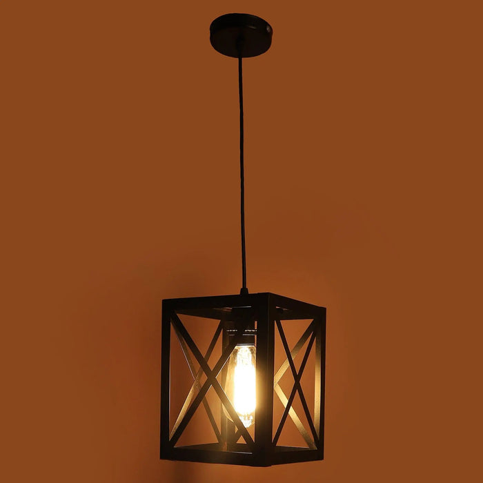 Antique Black Iron Cluster Hanging Lights - Ouch Cart