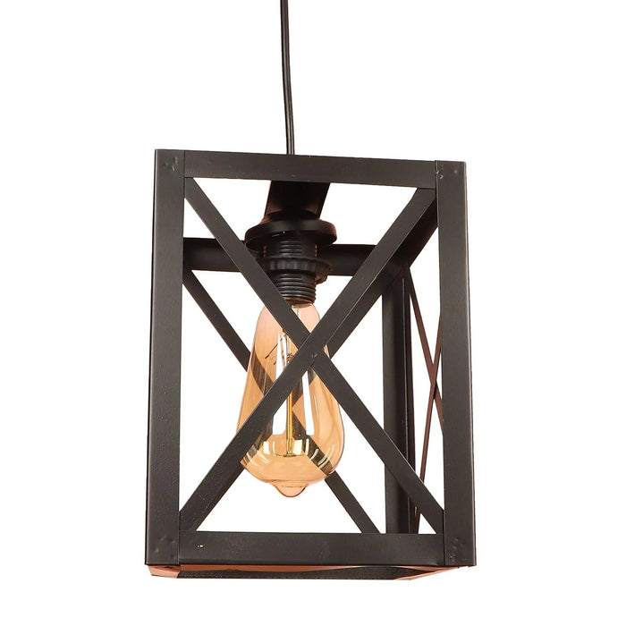 Antique Black Iron Cluster Hanging Lights - Ouch Cart