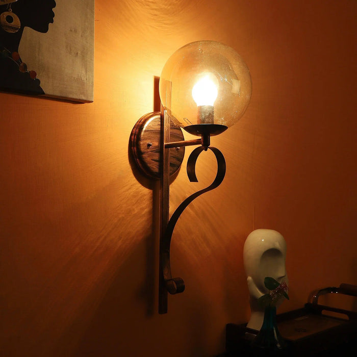 Antique Copper And Gold Iron Wall Lights - Ouch Cart