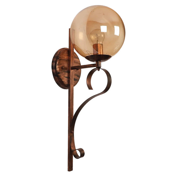 Antique Copper And Gold Iron Wall Lights - Ouch Cart