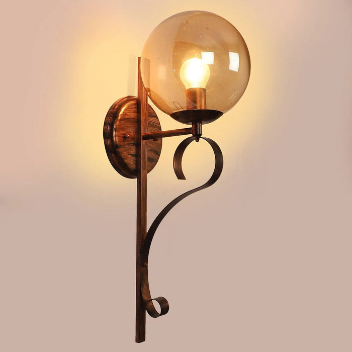 Antique Copper And Gold Iron Wall Lights - Ouch Cart