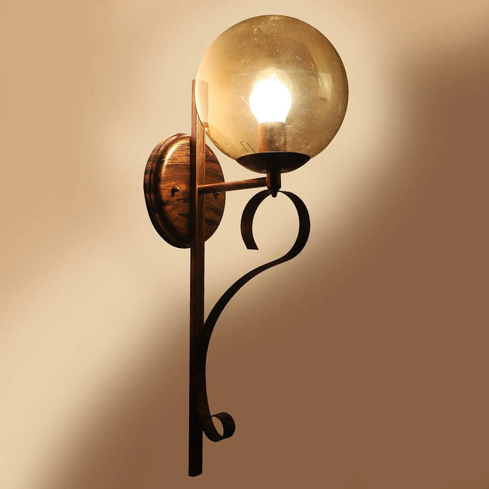 Antique Copper And Gold Iron Wall Lights - Ouch Cart
