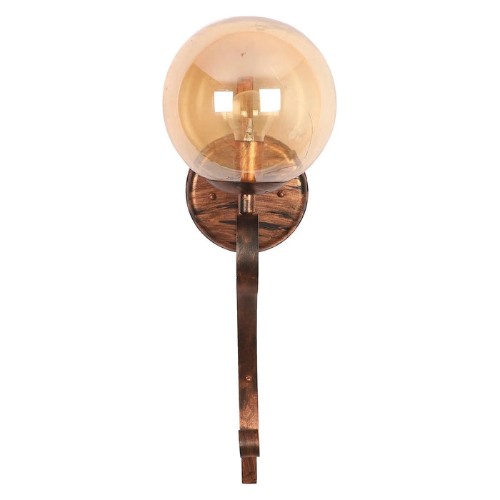 Antique Copper And Gold Iron Wall Lights - Ouch Cart