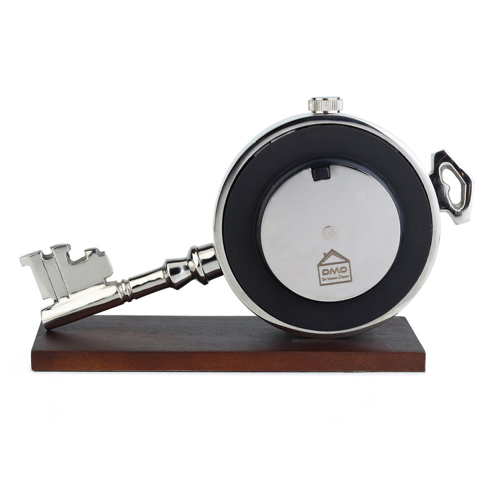 Areios Table clock in Silver M.M.I. OVERSEAS