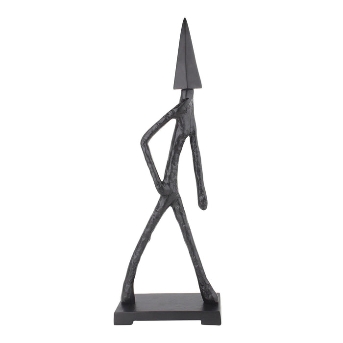 Arrowed Being Sculpture in Black - Ouch Cart