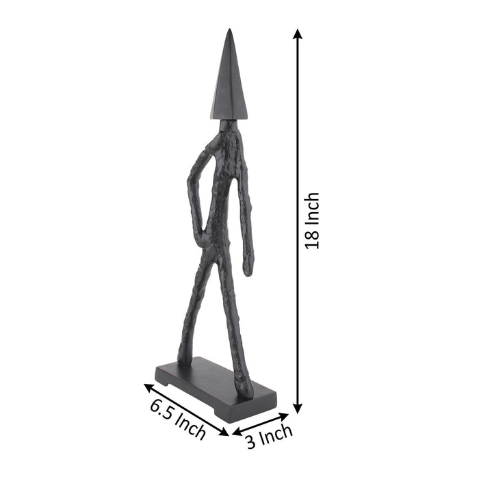Arrowed Being Sculpture in Black - Ouch Cart