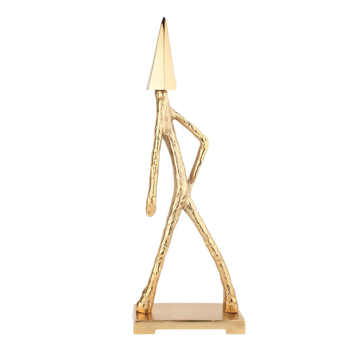 Arrowed Being Sculpture in Gold - Ouch Cart