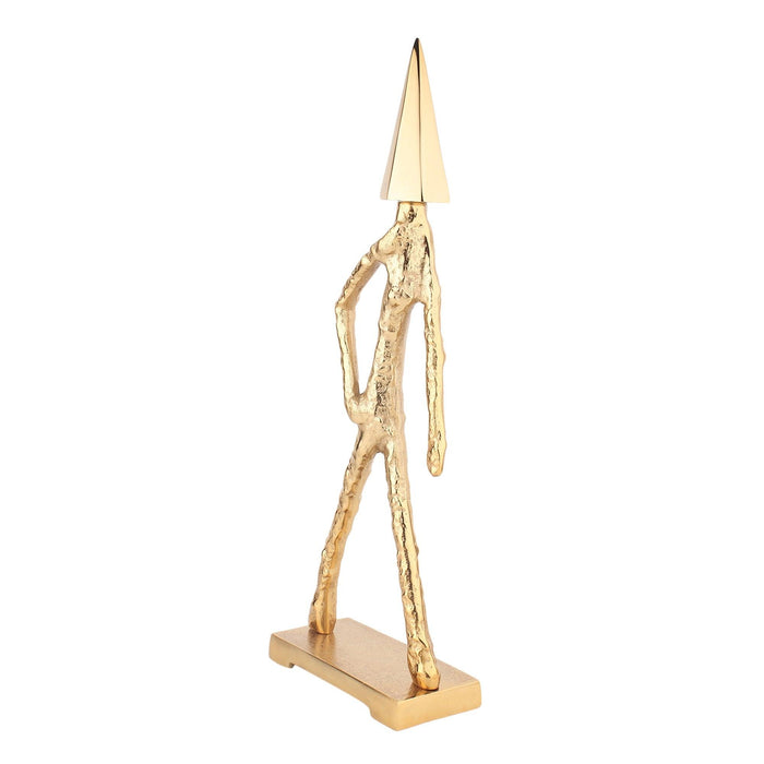 Arrowed Being Sculpture in Gold - Ouch Cart