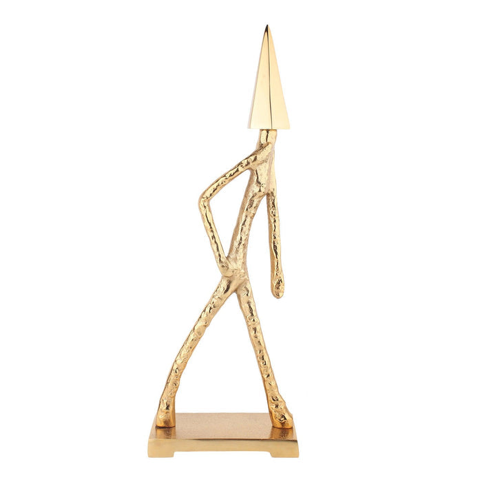 Arrowed Being Sculpture in Gold - Ouch Cart