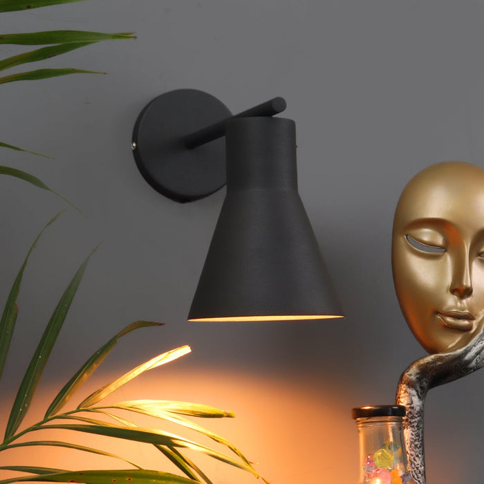 Art Deco Grey Metal Wall Light By SS Lightings - Ouch Cart