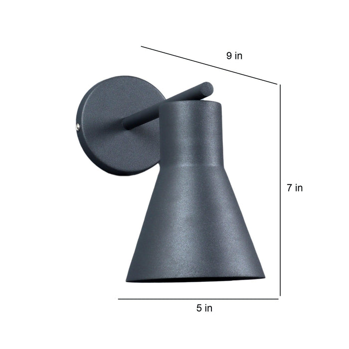 Art Deco Grey Metal Wall Light By SS Lightings - Ouch Cart