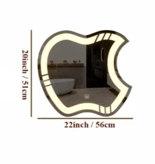 Artistic Apple LED Bathroom Mirror - Ouch Cart