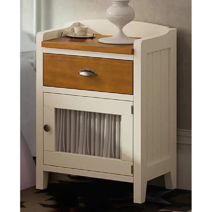 Asha  1 Door 1 Drawer Bedside Table Ouch Cart