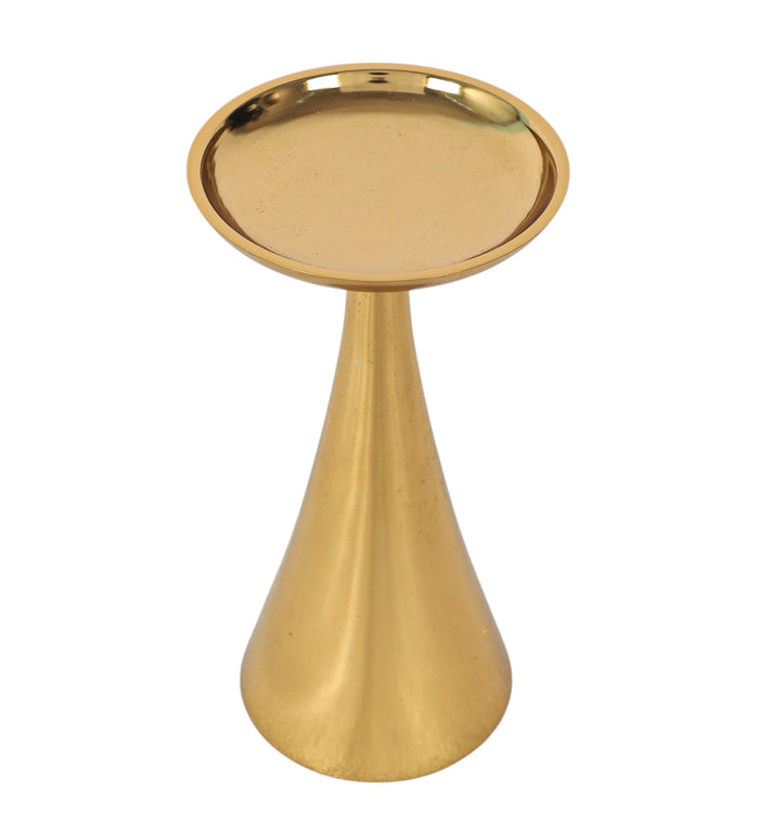 Aureus Gold Pillar Candle Stands Pair of 2 M.M.I. OVERSEAS