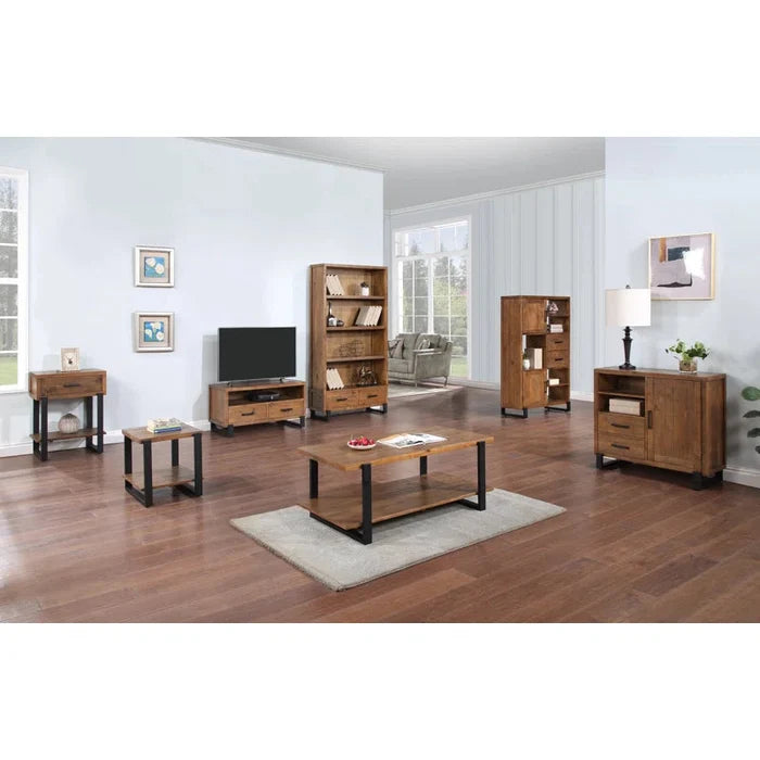 Ava  Beckles 100cm Wide 4 Drawer Pine Solid Wood Sideboard Ouch Cart