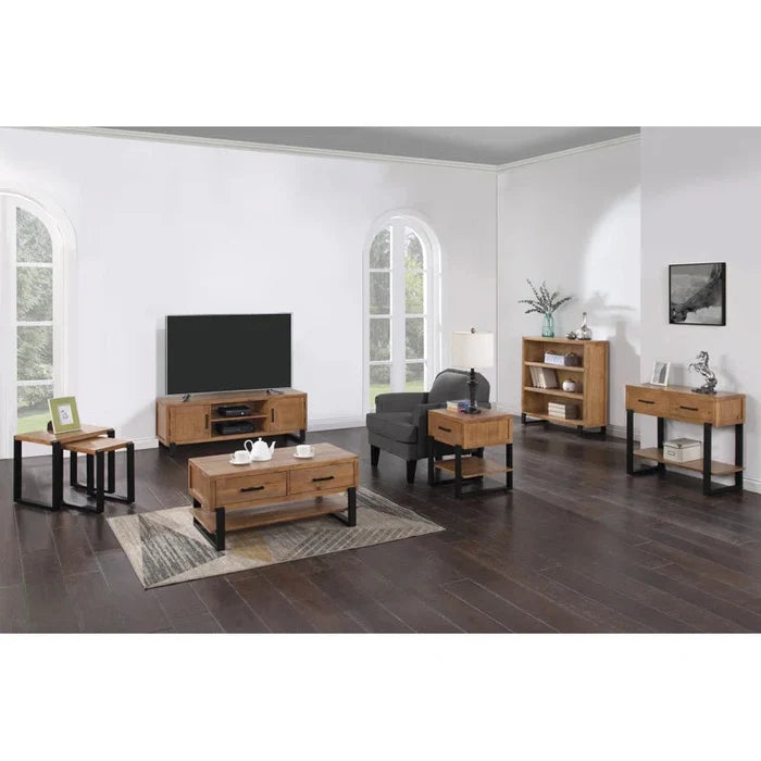 Ava  Beckles 100cm Wide 4 Drawer Pine Solid Wood Sideboard Ouch Cart