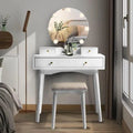 Avery Vanity dressing table with mirror with stool with drawers - Ouch Cart