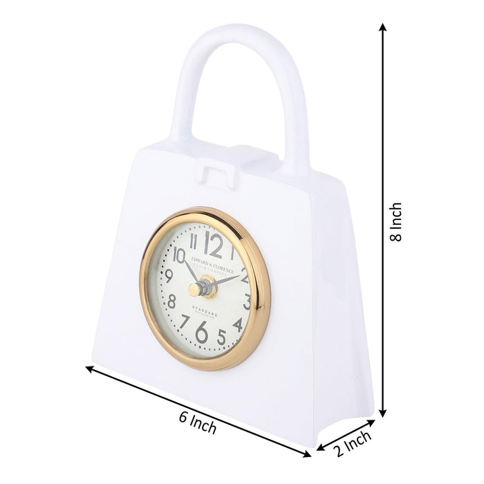 Bag of Time Table clock in White - Ouch Cart
