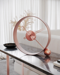 Ball and Ring table clock copper N.R.HOMESDECOR