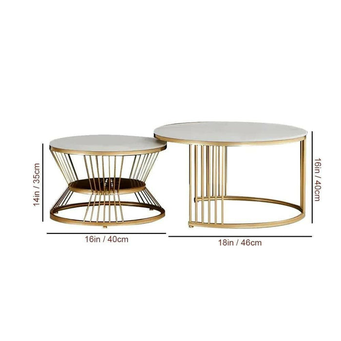 BARACK NESTING COFFEE TABLE SET OF 2 - Ouch Cart
