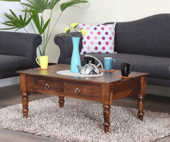 Beautiful Design Sheesham Wood coffee table - Ouch Cart