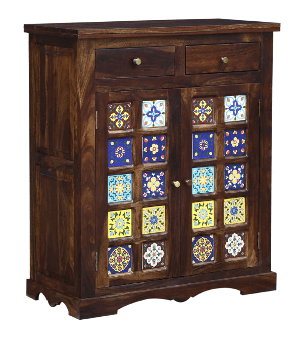 Beautiful Design Sheesham Wood shoe rack - Ouch Cart
