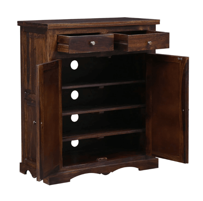 Beautiful Design Sheesham Wood shoe rack - Ouch Cart