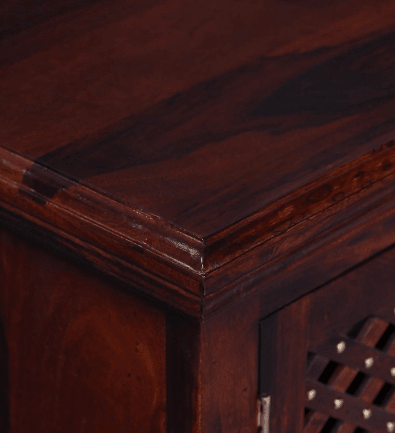 Beautiful Double Door Sheesham Wood console table - Ouch Cart