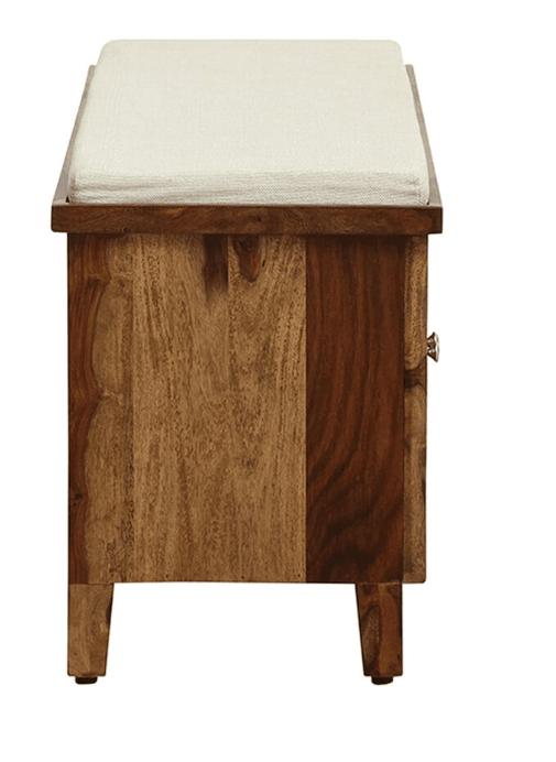 Beautiful Sheesham Wood Shoe Rack Cabinet - Ouch Cart