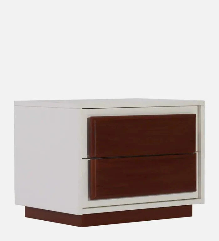 Bedside Table in Frosty White Colour - Ouch Cart
