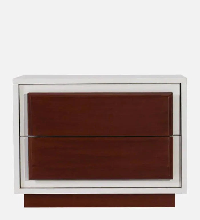 Bedside Table in Frosty White Colour - Ouch Cart