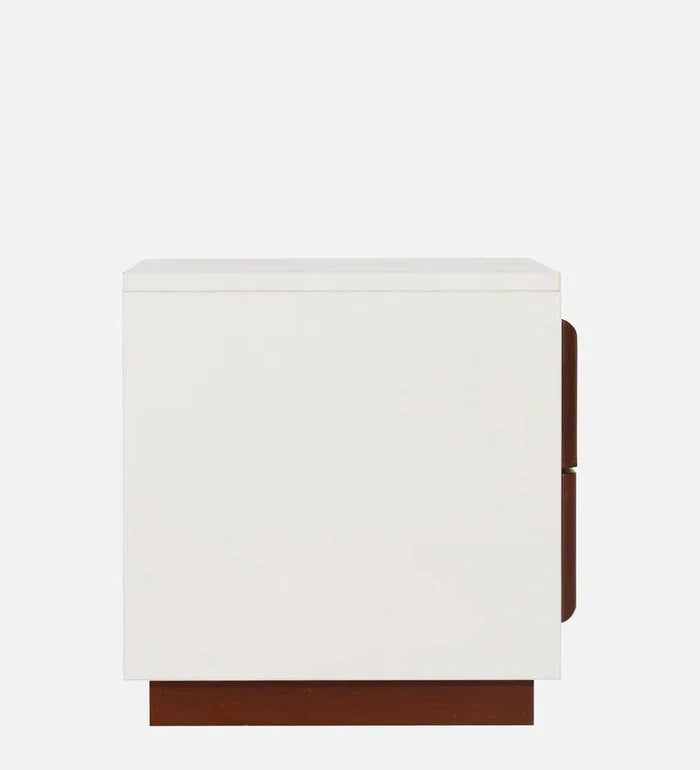 Bedside Table in Frosty White Colour - Ouch Cart