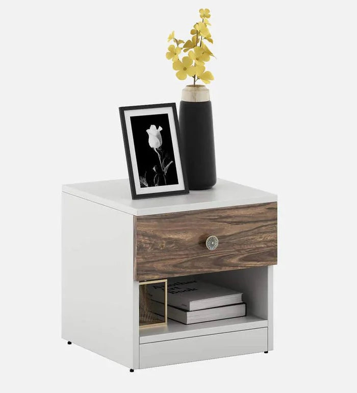 Bedside Table in Gloss Finish with Drawer - Ouch Cart