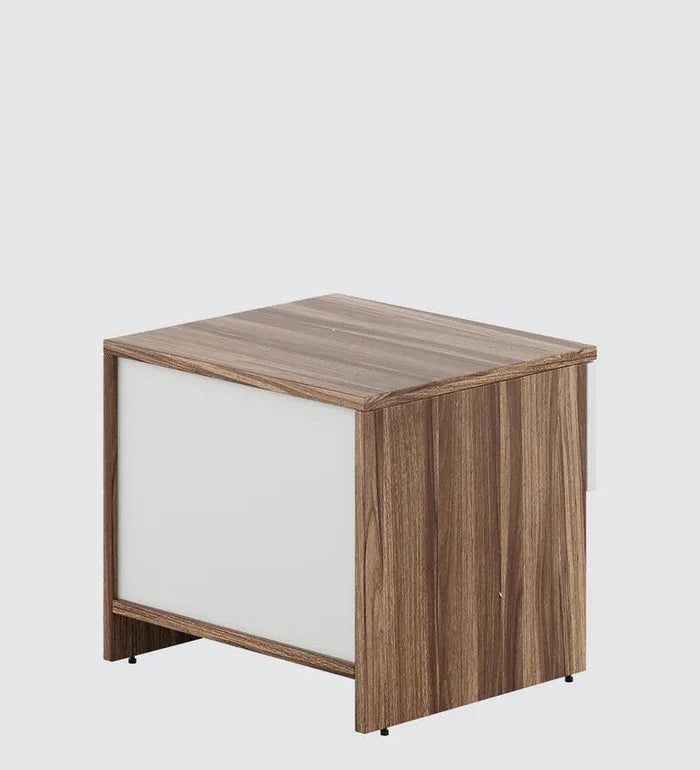 Bedside Table in Matte Finish with Drawer - Ouch Cart