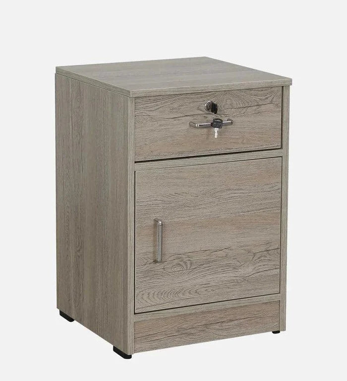 Bedside Table in Natural Finish with Drawer - Ouch Cart