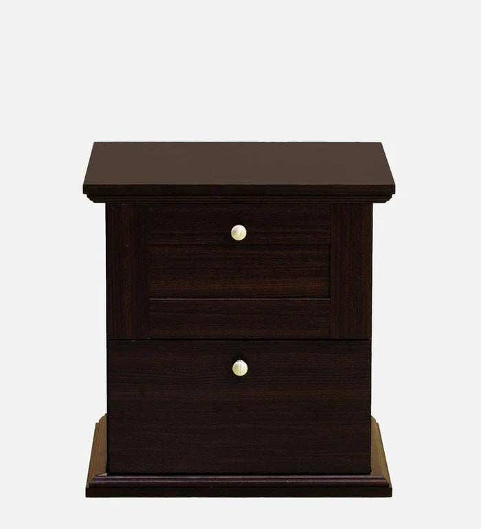 Bedside Table in Walnut Finish with Drawer - Ouch Cart