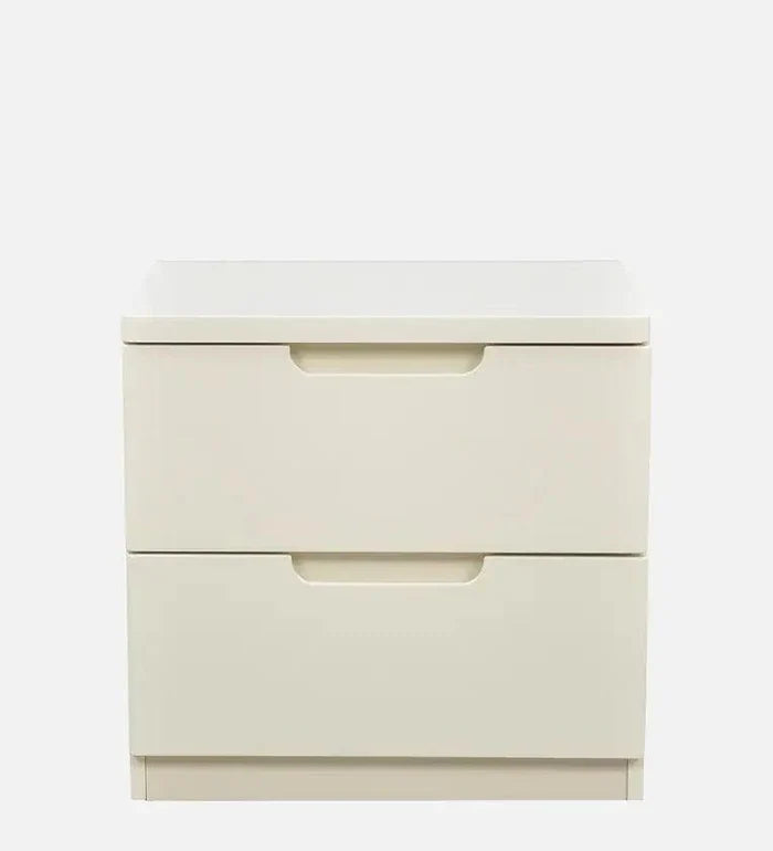 Bedside Table in White Colour - Ouch Cart