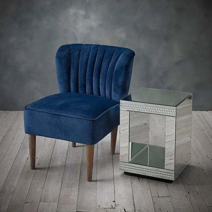 Birkett Upholstered Slipper Chair - Ouch Cart