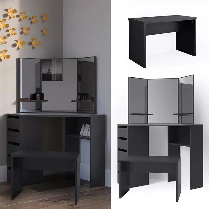 Bjorn Dressing Table with Mirror - Ouch Cart