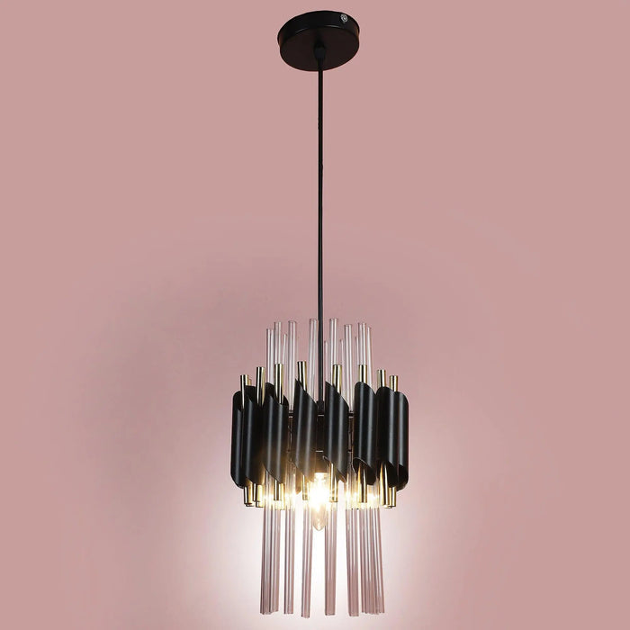 Black and Gold Metal Hanging Light - Ouch Cart