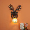 Black and Gold Wood Multicolor beautiful Reindeer design Wall Lights - Ouch Cart