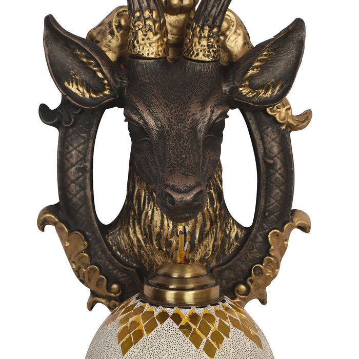 Black and Gold Wood Multicolor beautiful Reindeer design Wall Lights - Ouch Cart