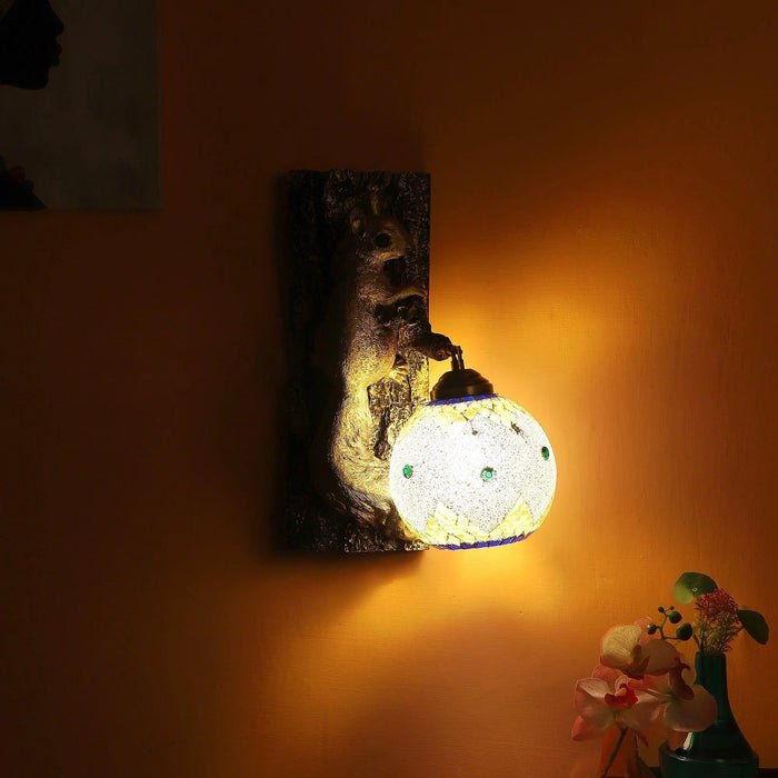 Black and Gold Wood Multicolor beautiful Wall Lights - Ouch Cart