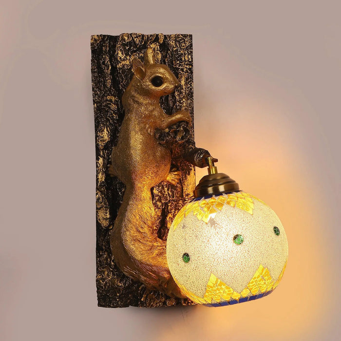 Black and Gold Wood Multicolor beautiful Wall Lights - Ouch Cart